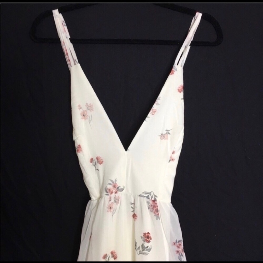 Boho Floral Criss Cross Strap Maxi Dress NWOT - Picture 8 of 8